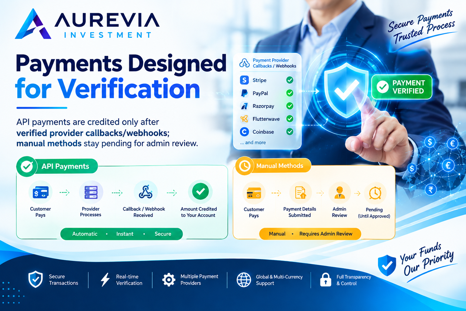 Payments designed for verification